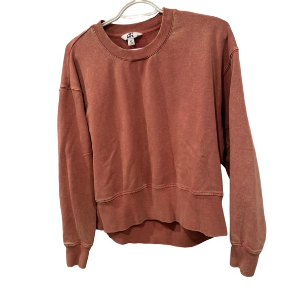 Women’s Joylab Pink Faded/Acid Wash Long Sleeve Crew Neck Sweatshirt. Size M. - Picture 2 of 8